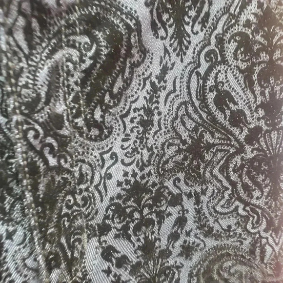 Chico's Black Jeans with Velvet Pattern - Picture 3 of 4